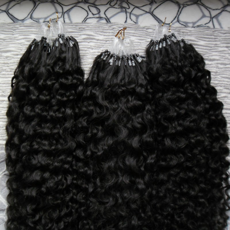 Micro Ring Hair Extensions - Kinky Curly